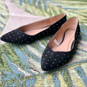 A New Day • Black Suede Flats